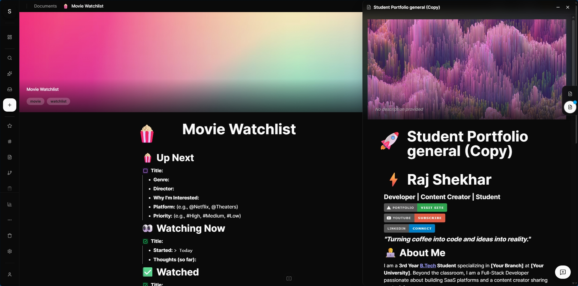 Real-time document collaboration interface